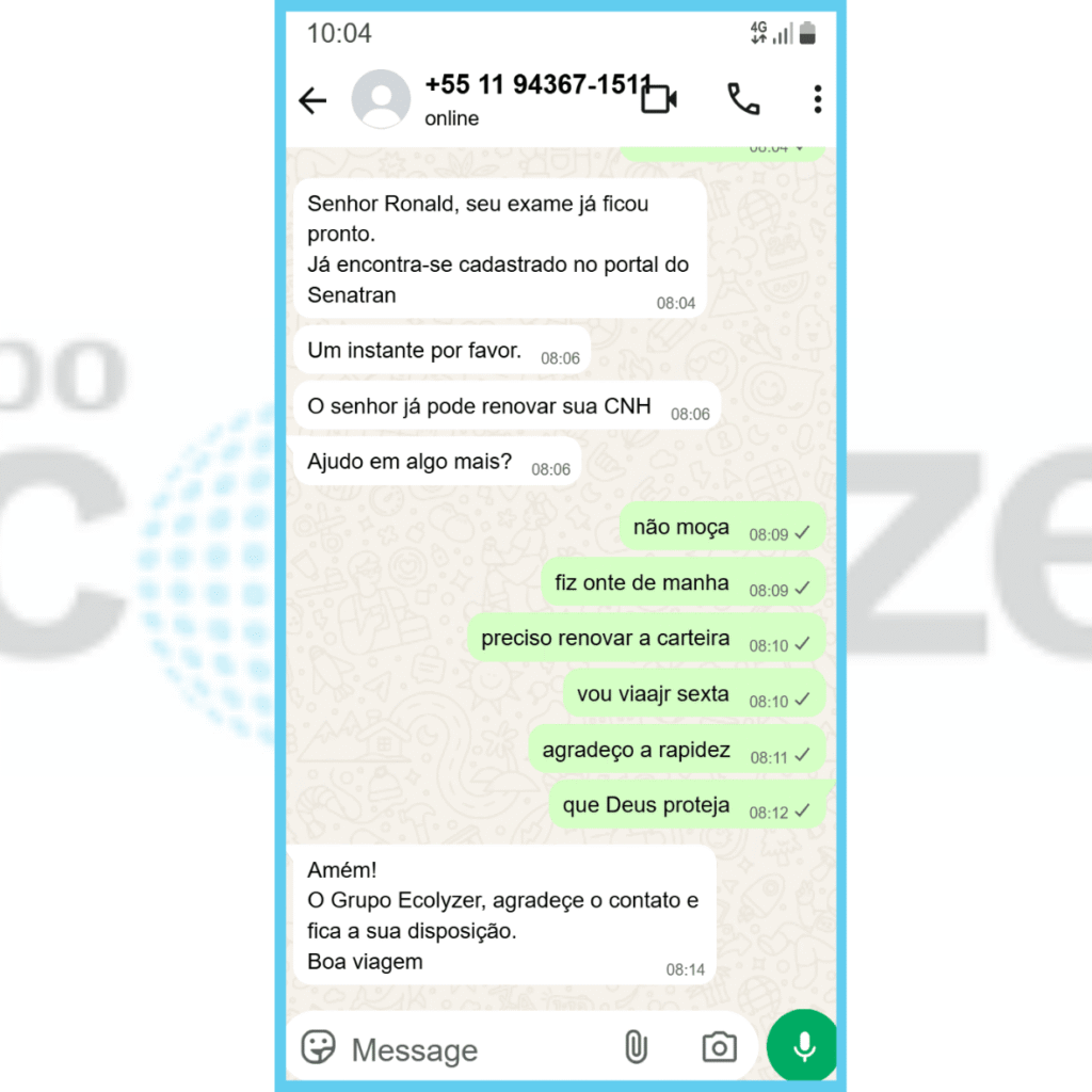 Avaliação Laboratorio Ecolyzer