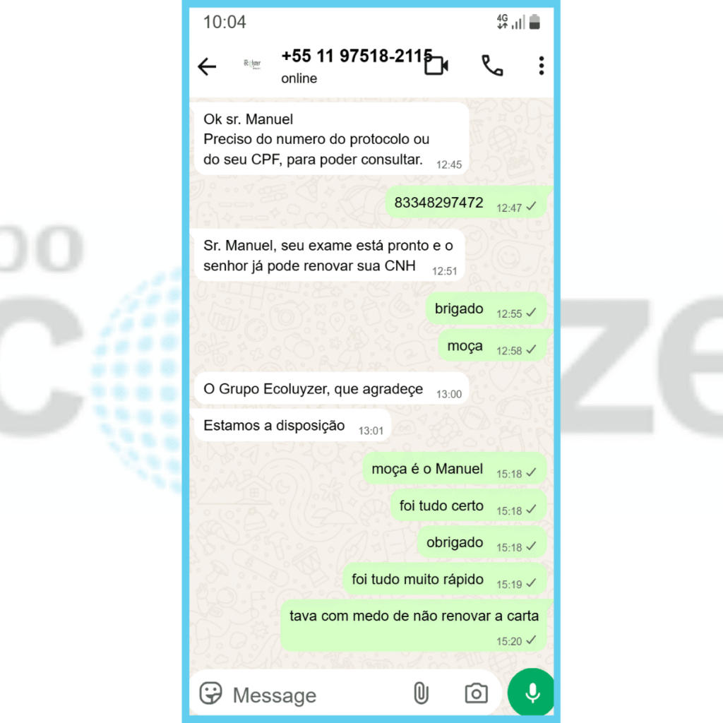 Avaliação Laboratorio Ecolyzer